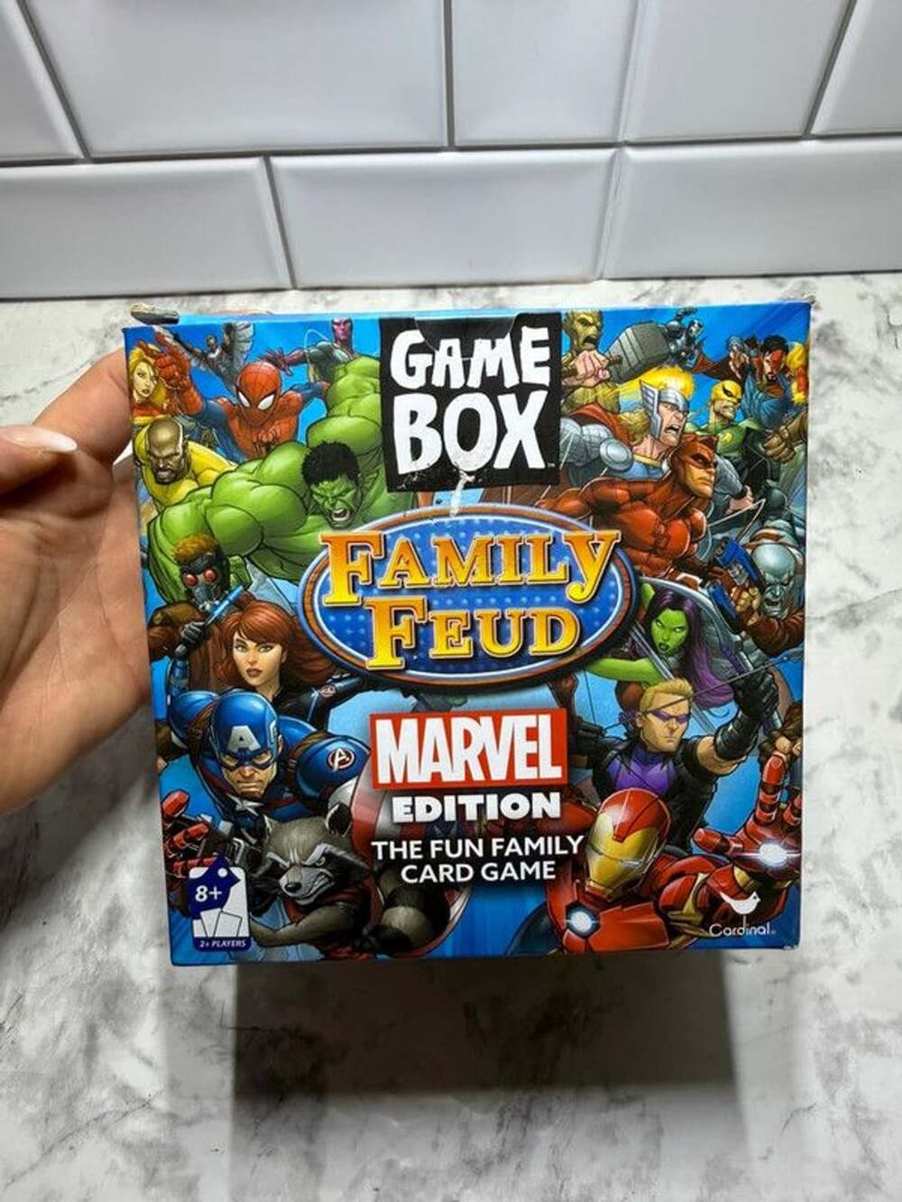 Family Feud Marvel Edition Game Box 2016 Cardinal